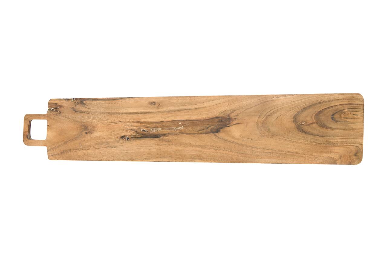 Hello Honey® 27.5" Rectangle Acacia Wood Cheese/Cutting Board with Square Handle